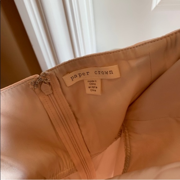 Paper Crown Blush Blouson Strapless Top, sz S - Picture 6 of 8